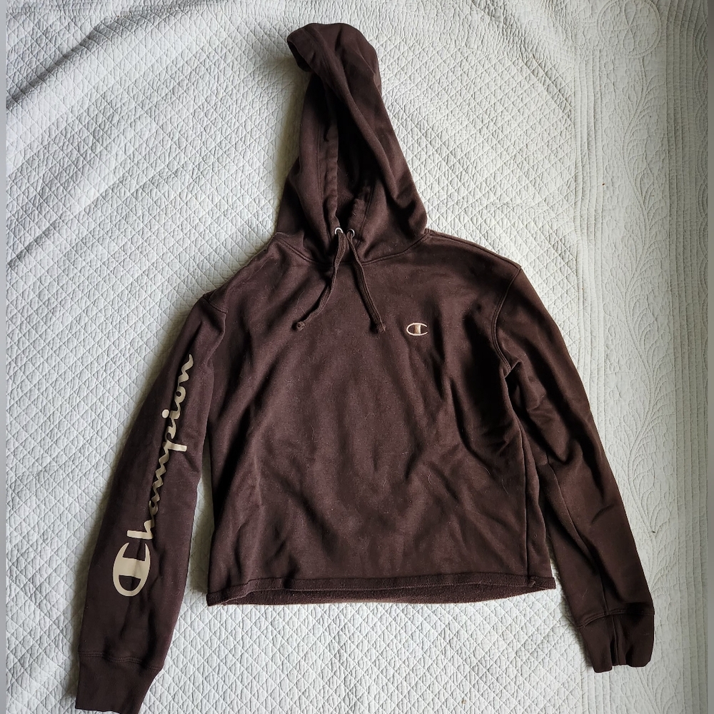 Chocolate crop hoodie